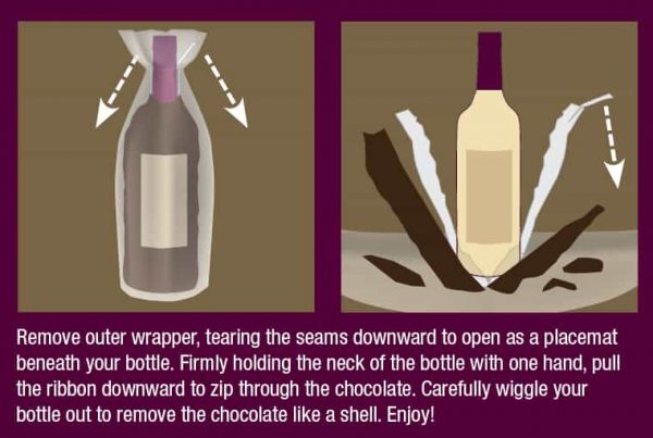 Chocolate Dipped Champagne Bottle - Delicious Inside & Out - Image 2