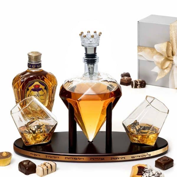 Diamond Decanter with Diamond Glasses